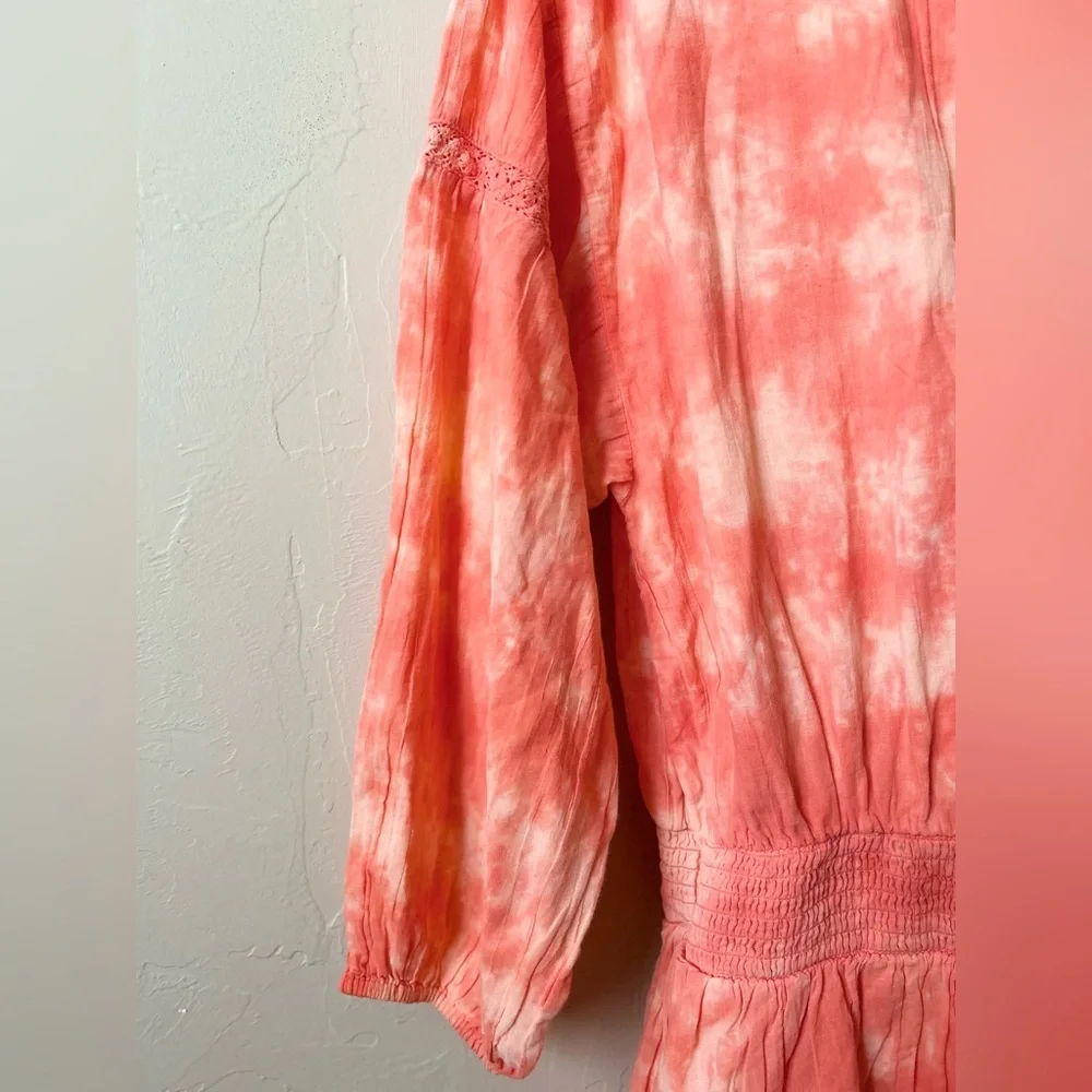 🆕 Aerie Rock ‘N’ Ruffle Tie Dye Mini Layered Dress | Large - Picture 3 of 6